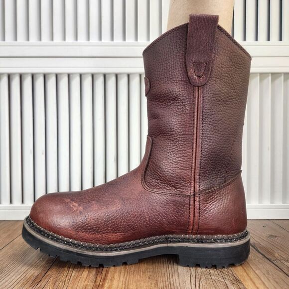 LaCrosse Foreman Wellington HD 11" Work Boots Mens Sz 8 Med Brown Waterproof PT - Picture 6 of 10